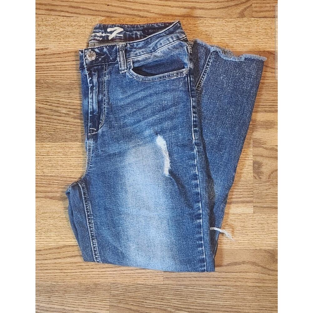 Seven 7 High Rise Ankle Skinny Jeans